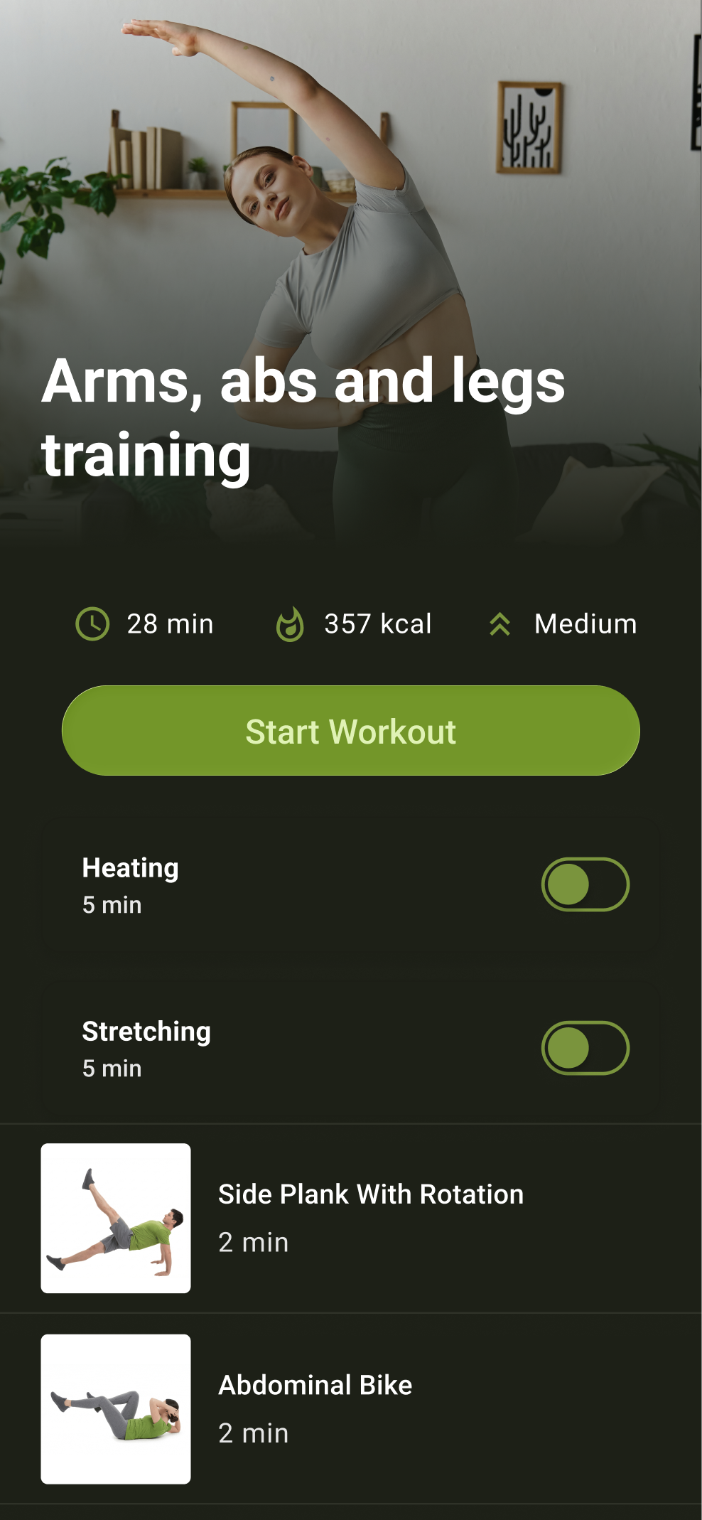 Worfit — Arms, abs and legs workout